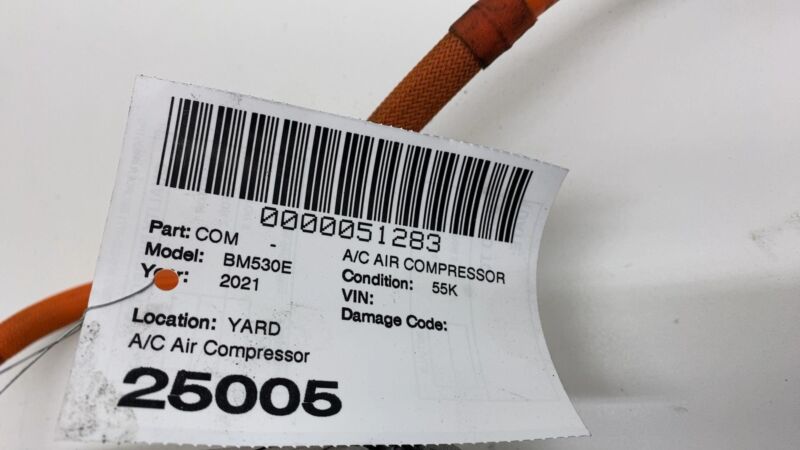 6452949610603 2018-2023 BMW 530e G30 Electric Hybrid A/C Air Conditioning Compressor Pump Assy