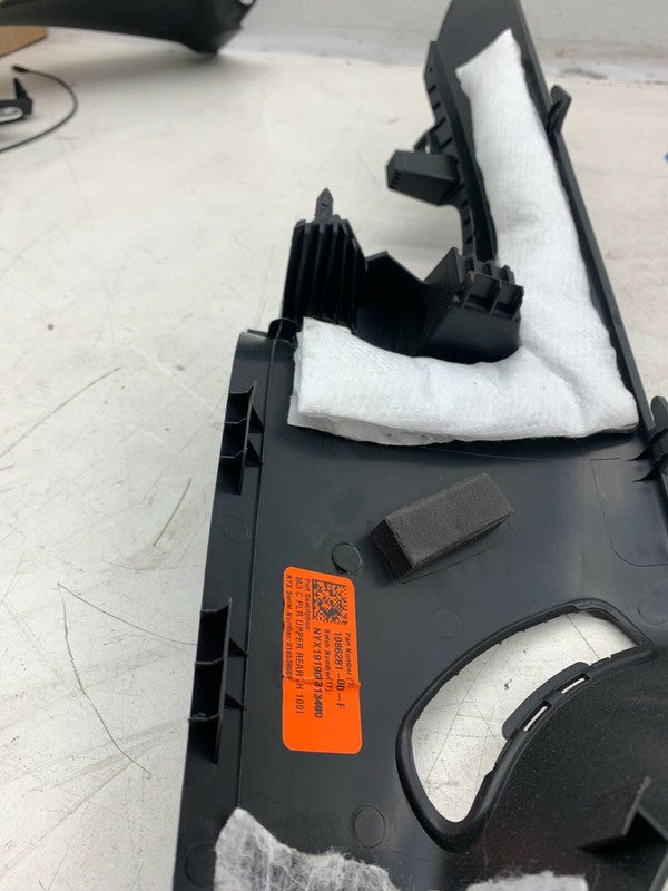 1086281-00-F ⭕2017-2022 Model 3 Rear Driver Upper C-Pillar Trim Cover Panel Left 1086281-00-F