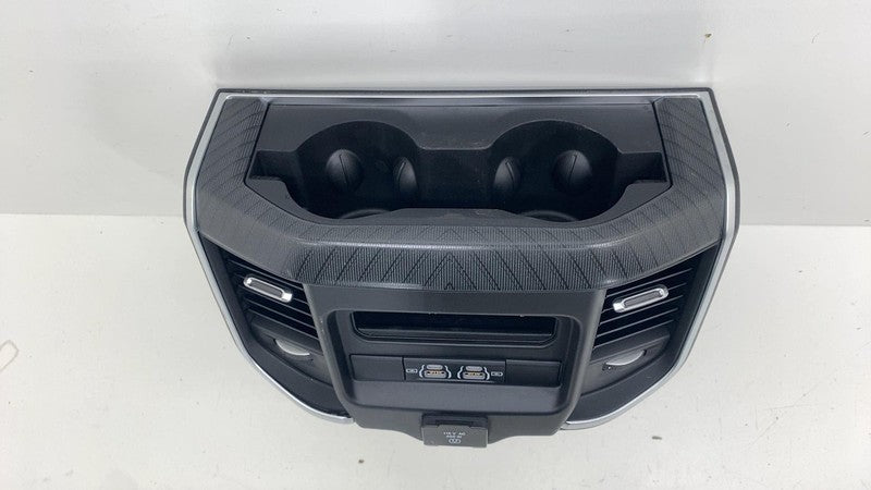 7QT241X7AA ⭕ 2019-2025 Ram 1500 Rear Console Back Trim End Cap Panel w/ Air Vent 7QT241X7AA