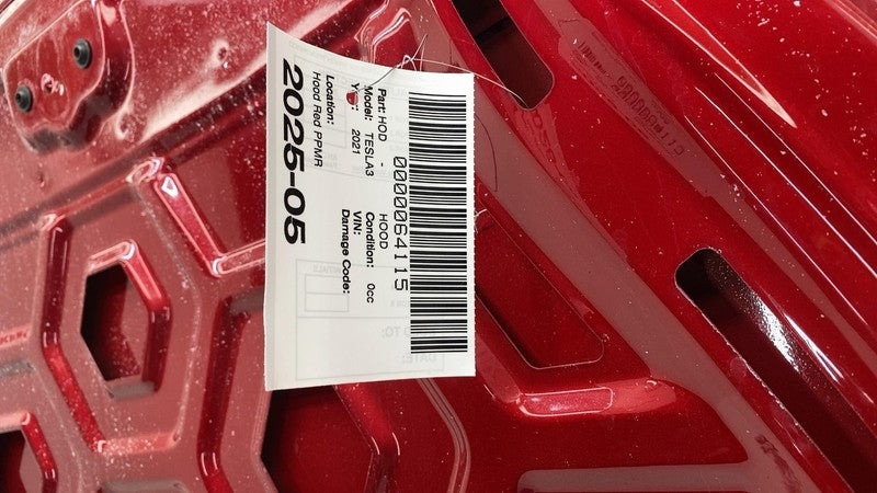 ⭕ 2017-2023 Tesla Model 3 M3 Front Hood Bonnet Shell Panel Cover Assy Red - PPMR