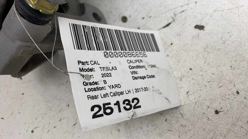 ⭕ 17-25 Tesla Model 3 Rear Left Brake Caliper w/ Brake Hose Line LH 10