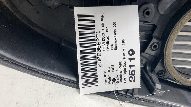 Rear Door Trim Panel VOLKSWAGEN ID4 Right 25