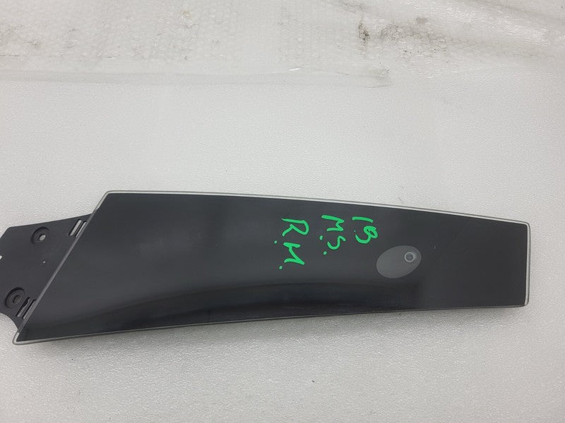 109230700G ⭕ 16-20 Model S Passenger B-Pillar Glass Applique w/ Camera Right 1092307-00-G