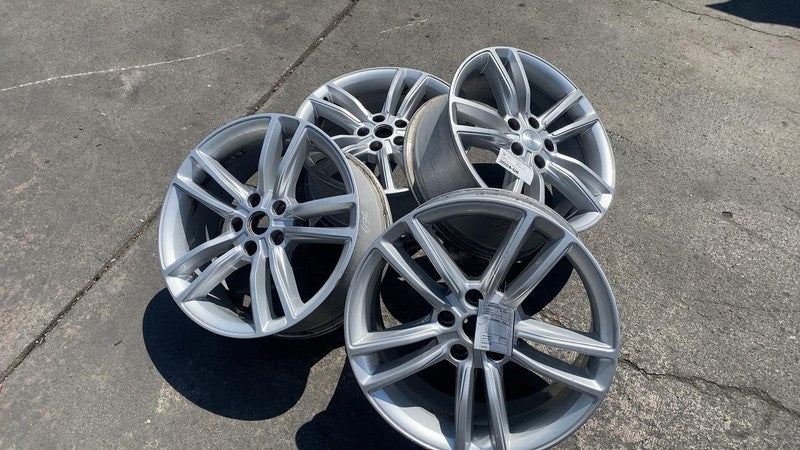 600721400D 2012 2013 2014 2015 Tesla Model S MS Silver Wheel Rim 19x8.0 6007214-00-D OEM x4