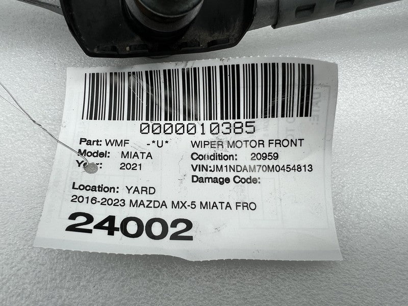 NA1P6737X 2016-2023 Mazda MX-5 Miata Front Windshield Wiper Motor & Linkage Assy NA1P6737X