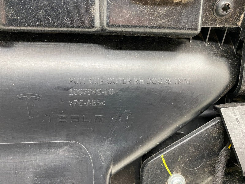 100793620L ⭕ 12-15 Model S Front Right Interior Door Panel Trim Card Cover RH 1007936-20-l