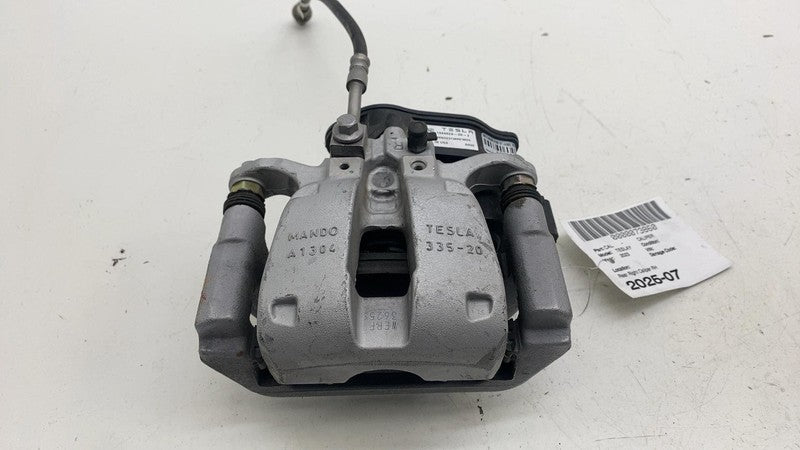 ⭕ 17-25 Tesla Model 3 Y Rear Right Caliper w/ Brake Hose Line BASE 104