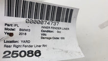 ⭕ 14-21 BMW i3 Rear Passenger Side Wheel Inner Fender Liner Splash Shield Right
