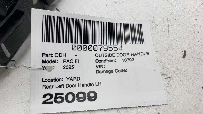 ⭕ 2017-2025 Chrysler Pacifica Rear Driver Side Outer Door Handle Left 