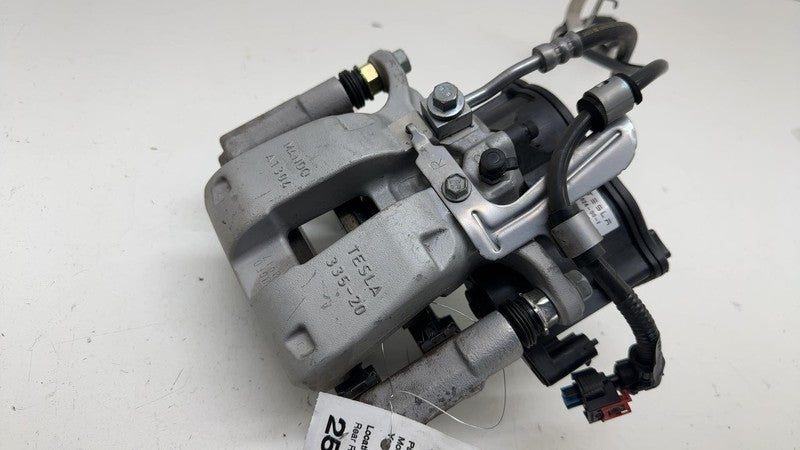 ⭕ 17-23 Tesla Model 3 Y Rear Right Caliper w/ Brake Line Hose BASE 104