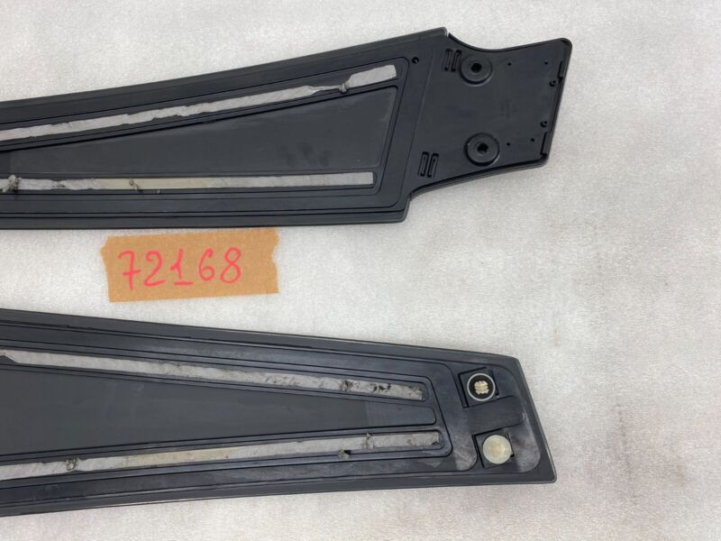 14941 ⭕ 2012-2015 Tesla Model S Left & Right Side B-Pillar Molding Applique Glass Trim