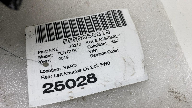 ⭕ 2018-2020 Toyota CHR Rear Driver Side Spindle Knuckle w/ Hub & Shiel