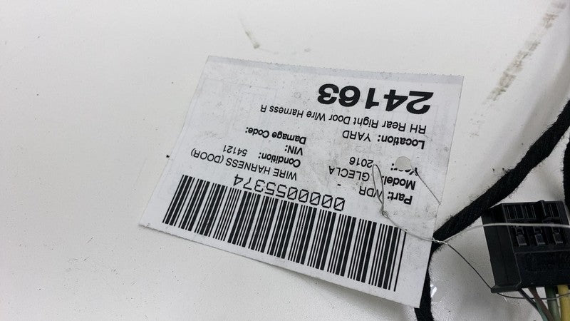 2016-2019 Mercedes-Benz GLE350 Rear Passenger Right Door Wire Wiring Harness OEM