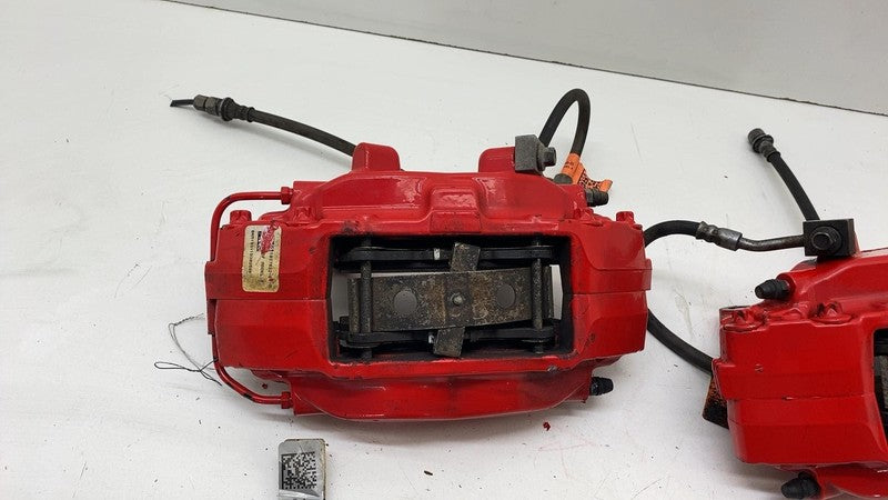 ⭕ 19-20 Model X SET of Brake Caliper Red w/ Hose Line 1078541-01-B/107