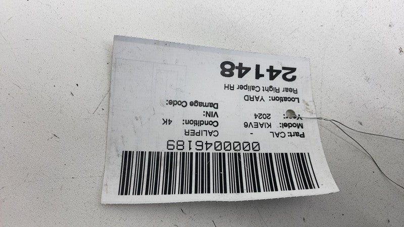 T158247700 2022 2023 2024 Kia EV6 Rear Passenger Side Caliper w/ Brake Hose Line Right RH