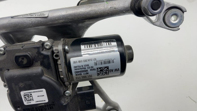 761 955 113 ⭕2019-2024 Porsche Cayenne Front Windshield Wiper Motor w/ Linkage OEM 761955113