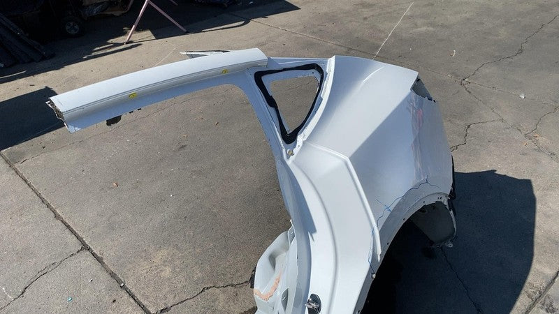 ⭕ 2020-2023 Tesla Model Y Rear Left Quarter Panel Structural Cutout White PPSW