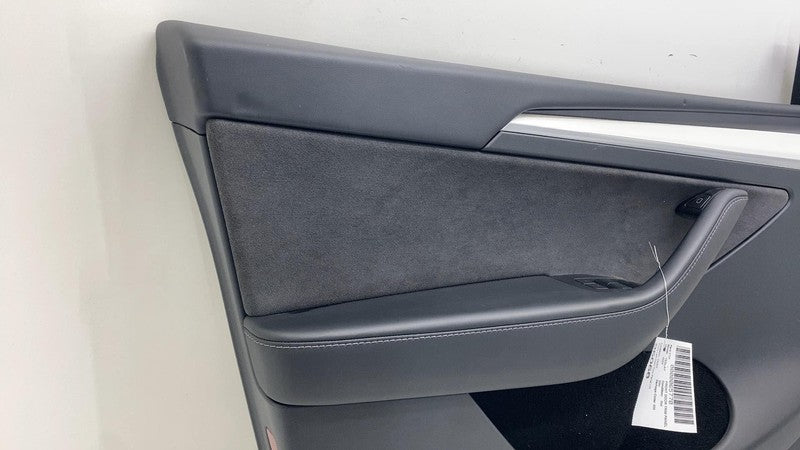 ⭕ 20-24 Tesla Model Y Front Driver Side Door Panel Trim Card Cover White Left LH
