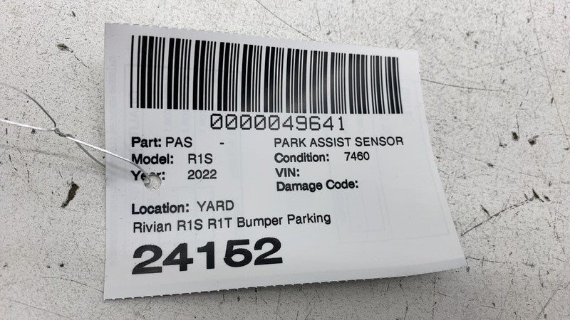 PT00013779 2022 2023 2024 Rivian R1S R1T Bumper Parking Sensor Valeo Gloss Black PT00013779
