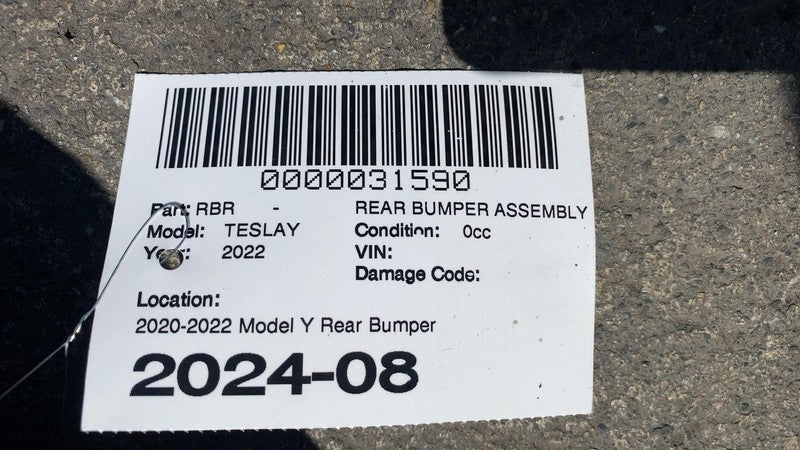 1494006-00-B ⭕ 2020-2022 Model Y Rear Bumper Cover w/ Valance Diffuser Gray PMNG 1494006-00-B