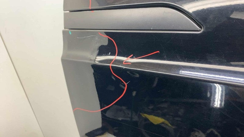 ⭕ 16-20 Model X Front Passenger Door Shell Panel Right Black PBSB 1009
