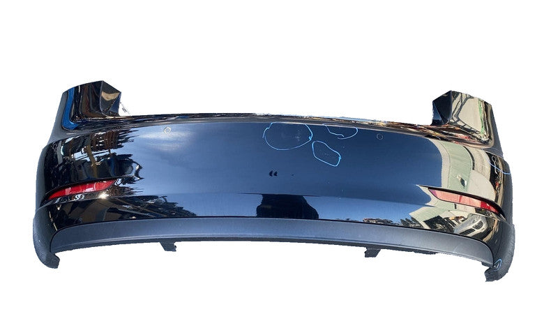 2017-2022 Tesla Model 3 Rear Bumper Cover w/ Park Sensor & Reflector Black PBSB