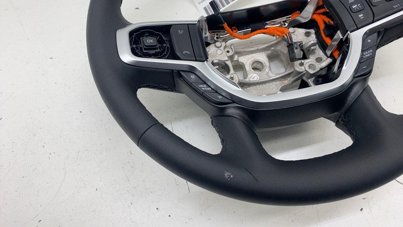 ⭕ 2025 Ram 1500 Steering Wheel Black Leather 5th Gen w/ Switch Button 