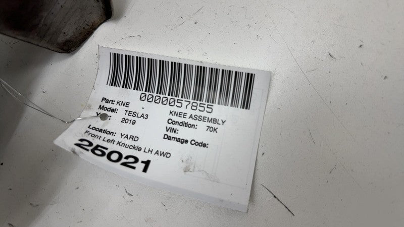 104431100E ⭕ 2017-2023 Tesla Model 3 Front Left Spindle Knuckle w/ Dust Shield 1044311-00-E