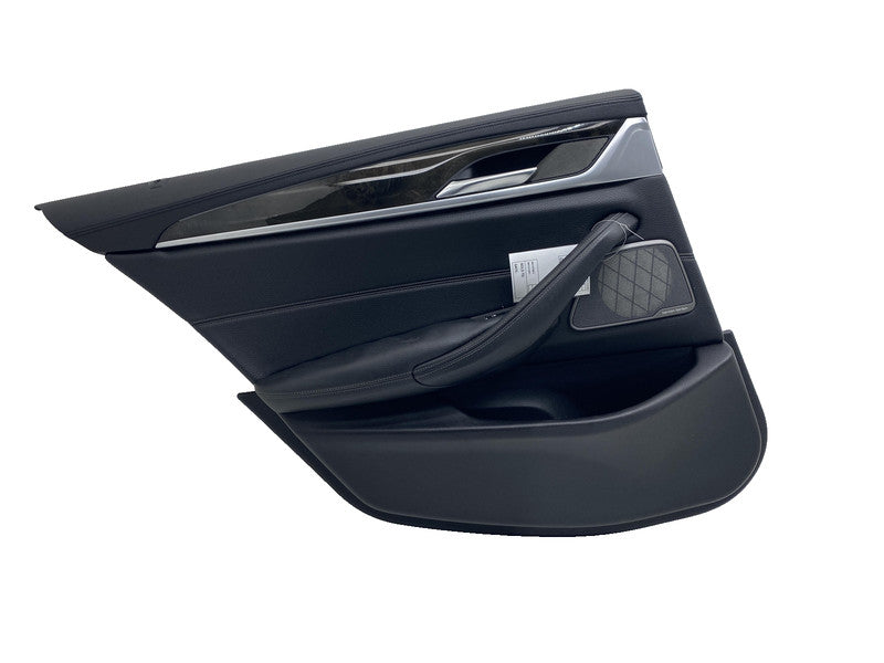 ⭕ 2017-2023 BMW 540i Rear Left Side Interior Door Panel Trim Card Black 2845387