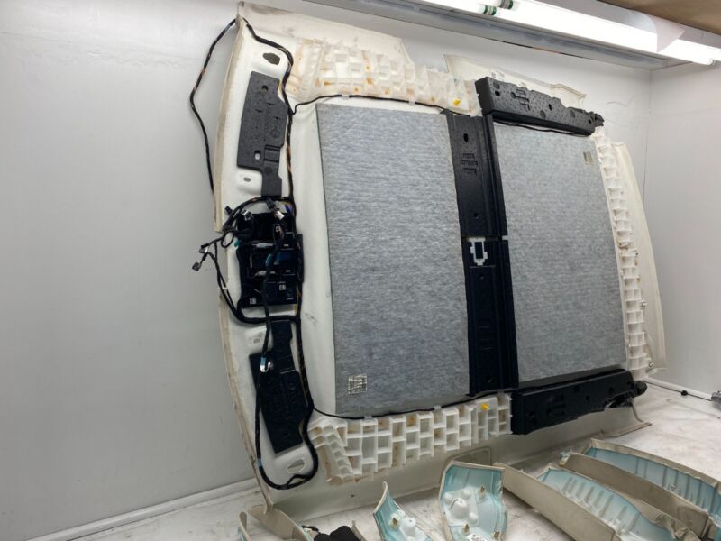  2012-2015 Tesla Model S SET of Headliner Textile Upper A + B + C-Pillar Assembly