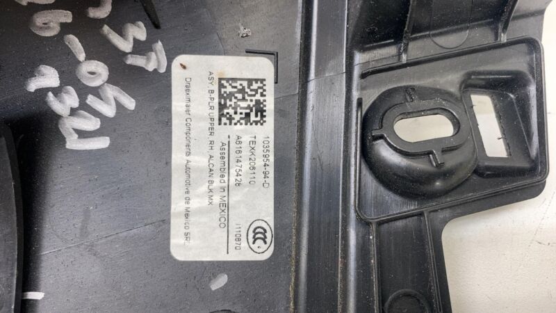 103595494D ⭕16-20 Model X Passenger Side B-Pillar Upper Trim Cover Panel Right 1035954-94-D