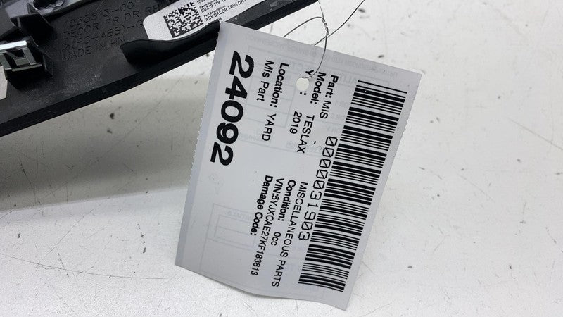 ⭕ 16-20 Model X Front & Rear Left & Right Door Molding Trim 1035812-22