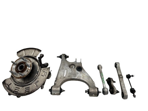⭕ 12-15 Tesla Model S Rear Right Spindle Knuckle Hub + Control Arm Link RH RWD