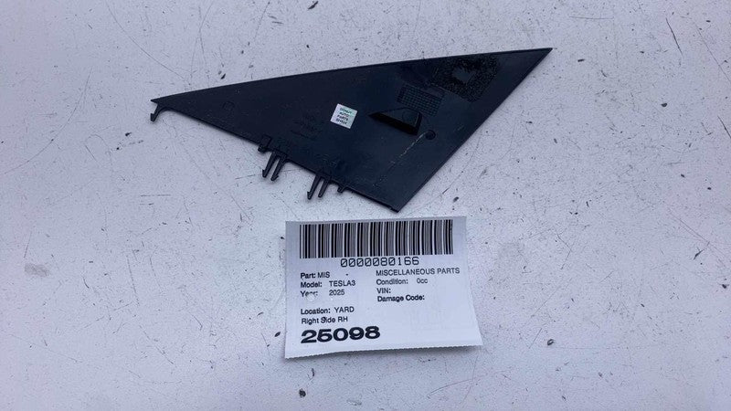 2287.3014 ⭕2017-2025 Tesla Model 3 M3 Front Right Door Wing Mirror Triangle Cover Trim OEM