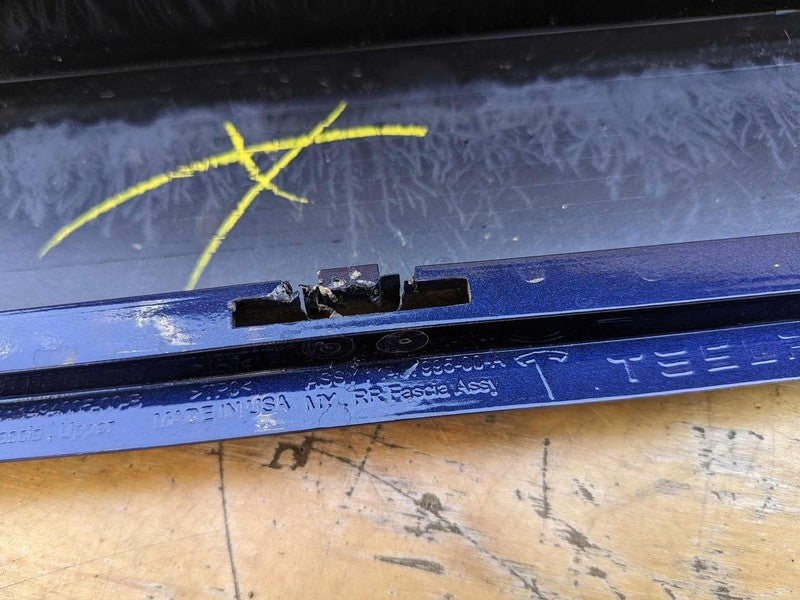 ⭕ 2020-2022 Tesla Model Y MY Rear Bumper Fascia Cover Assembly Solid Blue - PPSB