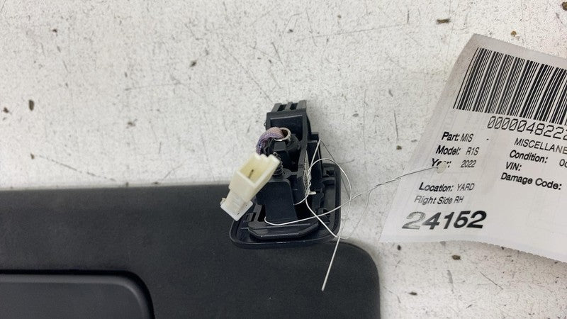 ⭕ 22-24 Rivian R1T R1S Front Passenger Side Sun Visor w/ Mirror Sunvisor Right