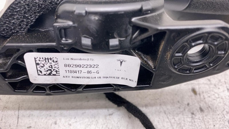 110841786G ⭕ 2016-2023 Tesla Model X PAIR Front Left & Right Sun Visor Black Sunvisor Assy