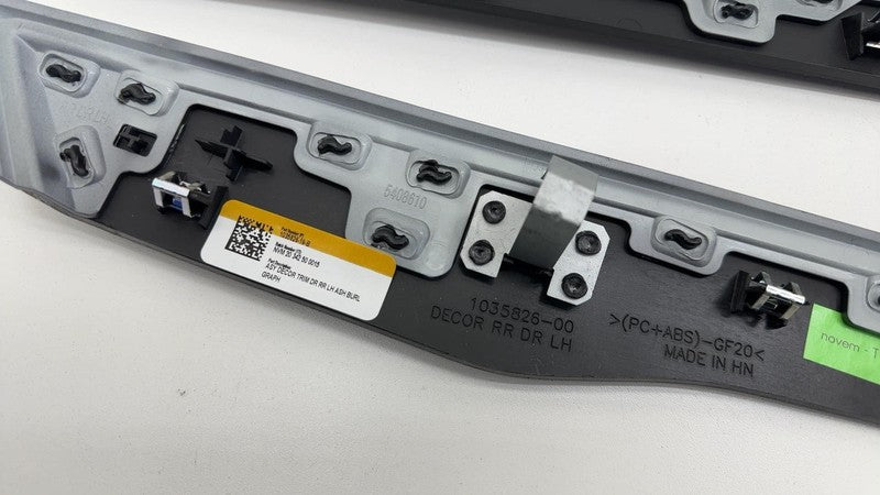 ⭕ 16-20 Tesla Model X SET of Front & Rear Left & Right Door Molding Tr