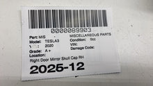 ⭕ 2017-2025 Tesla Model 3 Left Exterior Door Mirror Skull Cap Cover 1092290-00-D