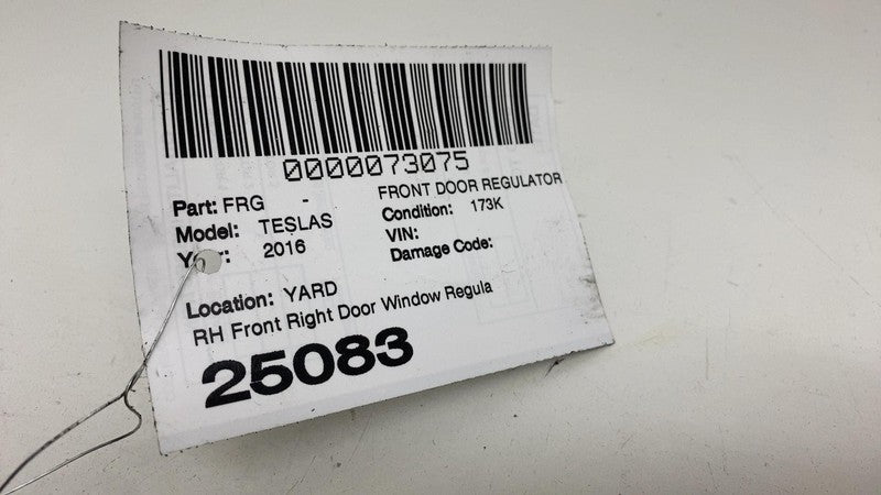 ⭕ 2012-2020 Tesla Model S Front Right Door Window Regulator & Motor 60