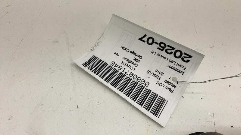 100726700E ⭕12-15 Tesla Model S Front Left Bumper Active Louvre Shutter Grille 1007268-00-E