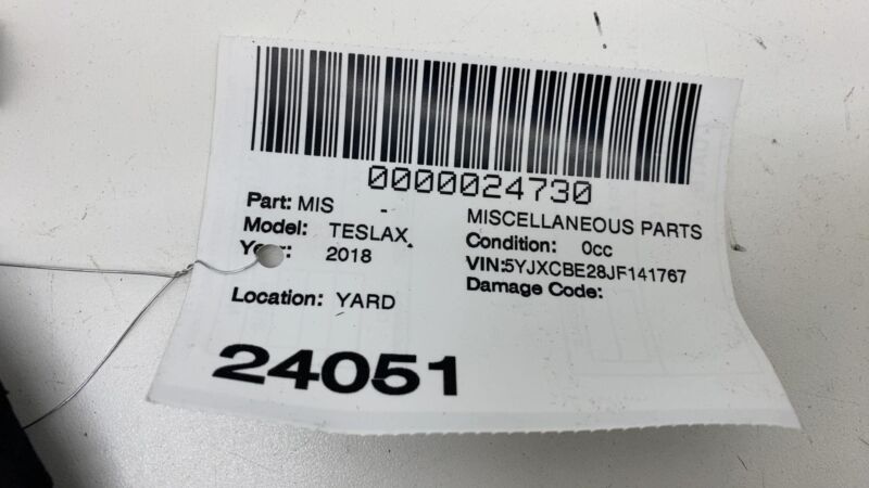 1092311 98 E ⭕16-20 Model X Left B-Pillar Applique Trim Molding w/ Camera & Seal 1092311-98-E
