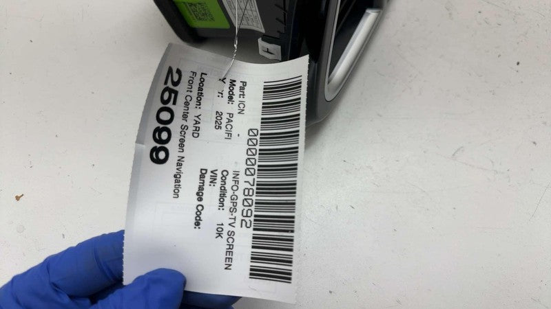 68437339AI ⭕ 21-25 Chrysler Pacifica Front Center Screen Navigation Info Display 68437339AI