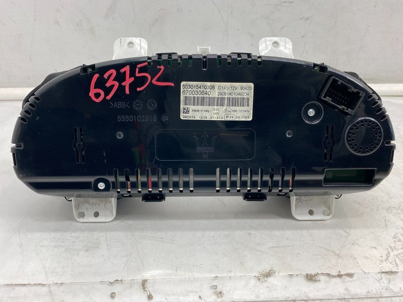 503015410306 ⭕ 14-17 Maserati Ghibli Speedometer Instrument Cluster Analog Display 670030640