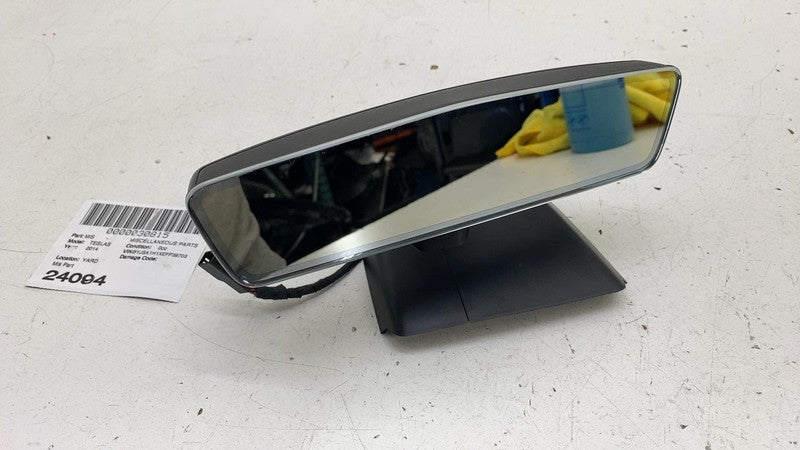 ⭕ 12-15 Model S Front Windshield Interior Rear View Mirror w/ Cover 60