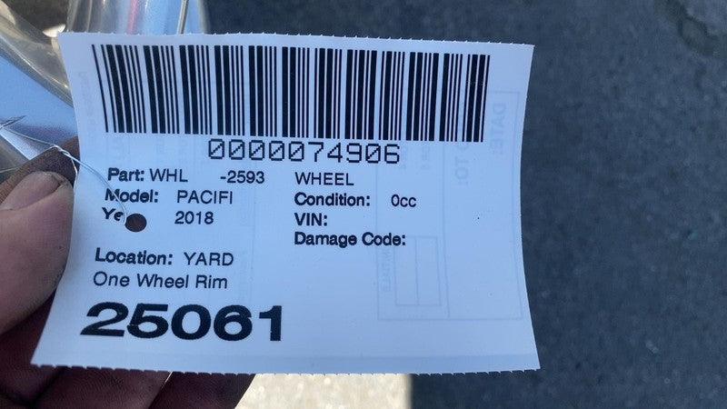 5RJ43TRMAB ⭕ 2017-2020 Chrysler Pacifica Wheel Rim 18x7.5" inch 5-Y-Spoke Silver 5RJ43TRMAB