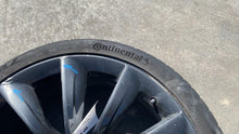 ⭕ 16-20 Tesla Model X Wheel Rim 22x9J + 33mm w/ Continental Tire 265/35ZR22 OEM