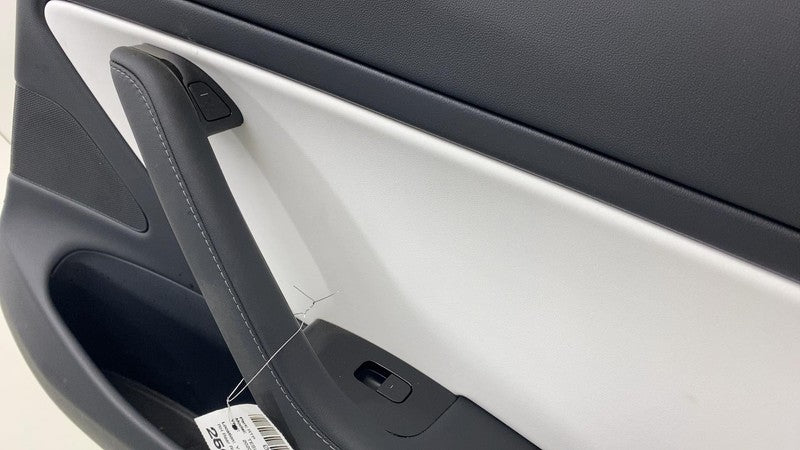 1105096 00 E 2017-2020 Tesla Model 3 M3 Rear Passenger Side Door Panel Trim Cover White Right