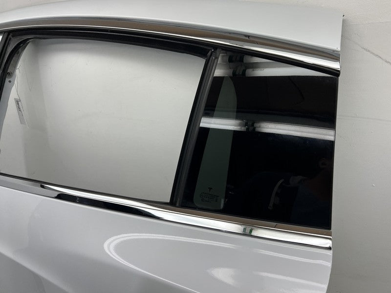 1028790-00-K ⭕ 2016-2024 Tesla Model X Rear Left Driver Falcon Door Shell Panel LH White PPSW