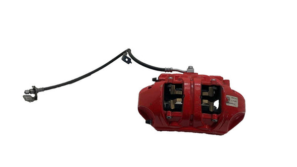 20-24 Model Y Front Left Performance Caliper Red w/ Brake Hose Line 1188641-00-B